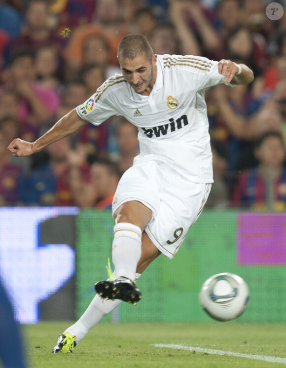 Karim Benzema, en août 2011, sous les couleurs du Real Madrid.