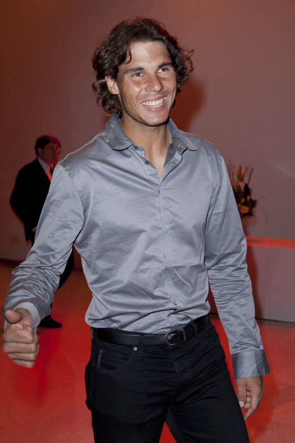 Rafael Nadal lors de la soirée de gala du Monte-Carlo Rolex Masters 1000, à Monaco, le 20 avril 2012.