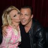 Pamela Anderson embrasse Jean-Roch au VIP ROOM le 21 avril 2012 à Paris