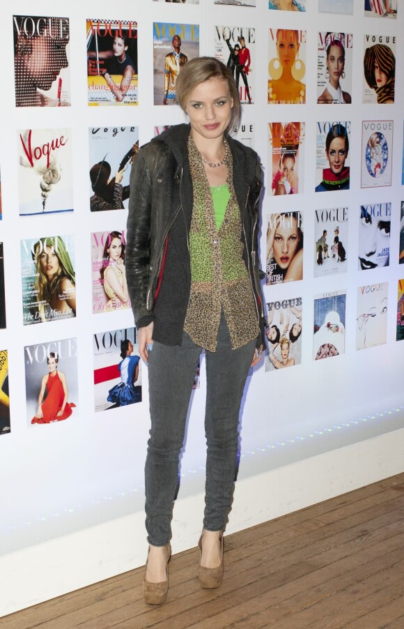 Georgia May Jagger en toute décontraction assistait au cocktail d'ouverture de la Vogue Fest à Londres. Le 20 avril 2012.