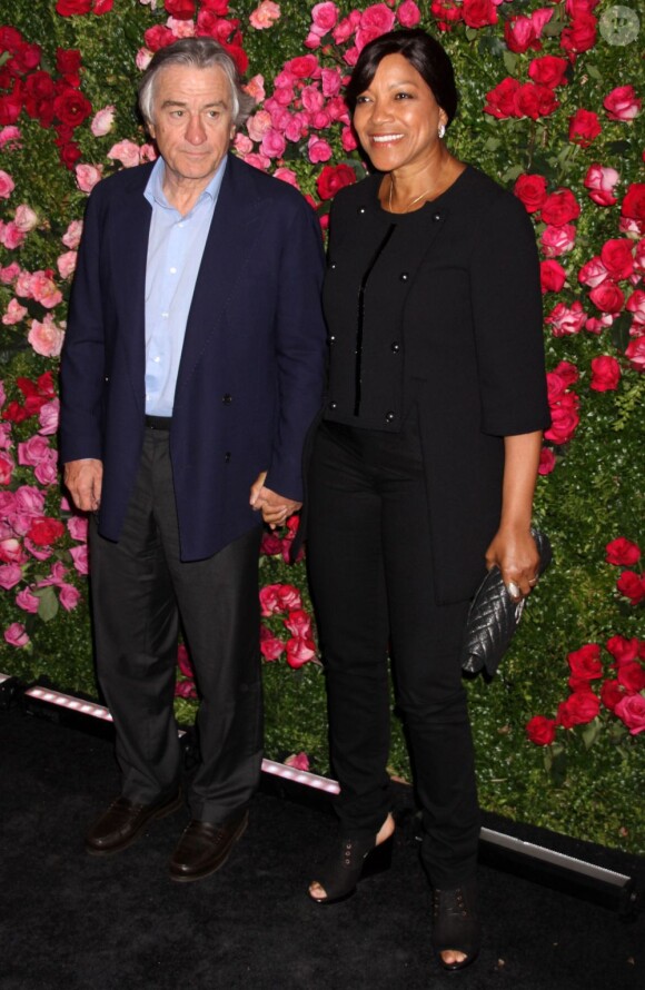 Robert De Niro et son épouse Grace lors du dîner Chanel qui s'est déroulé le 24 avril 2012 en marge du Festival de Tribeca
