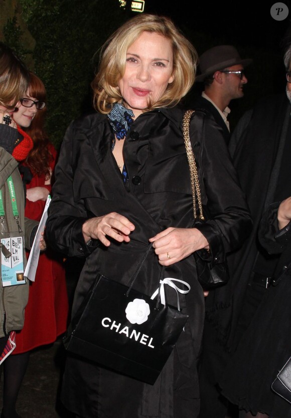 Kim Cattrall lors du dîner Chanel qui s'est déroulé le 24 avril 2012 en marge du Festival de Tribeca