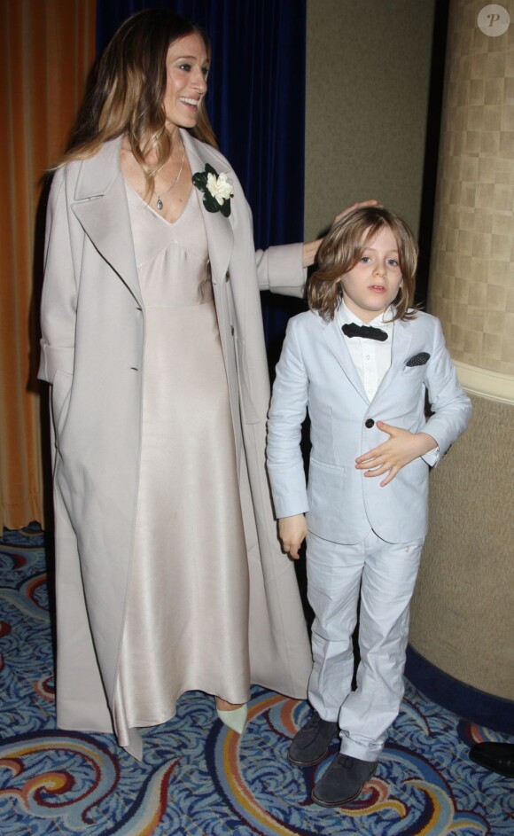 Sarah Jessica Parker et son fils James à la première de la comédie musicale Nice Work If You Can Get It, à New York le 24 avril 2012