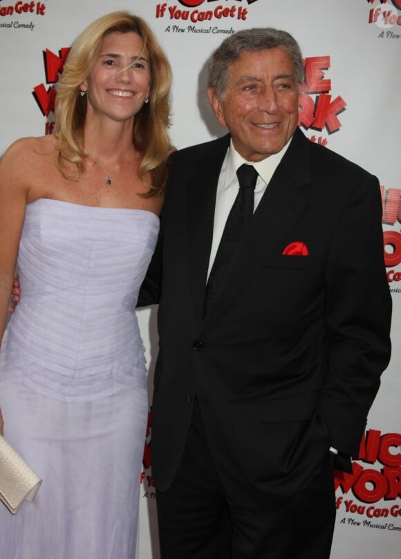 Tony Bennett et sa femme Susan Crow à la première de la comédie musicale Nice Work If You Can Get It, à New York le 24 avril 2012