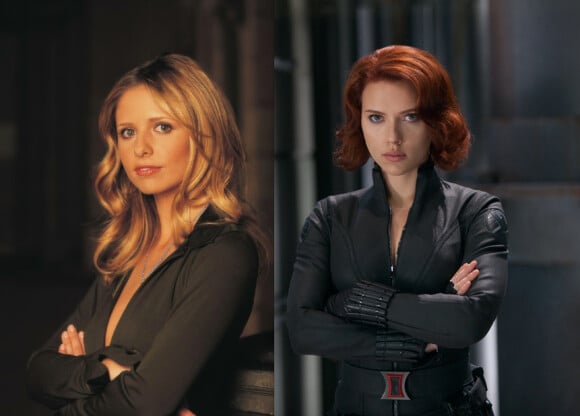 Sarah Michelle Gellar, inoubliable Buffy contre les vampires & Scarlett Johansson, espionne sexy des Avengers : deux super-héroïnes ancrées dans l'univers de Joss Whedon.