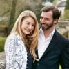 Portraits officiels du grand-duc héritier Guillaume de Luxembourg et de la comtesse Stéphanie de Lannoy mis en ligne sur le site de la cour grand-ducale simultanément à l'annonce de leurs fiançailles, le 26 avril 2012.