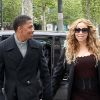 Mariah Carey et Nick Cannon font du shopping avenue Montaigne à Paris, le 27 avril 2012.