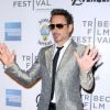 Robert Downey Jr fait son show lors de l'avant-première à New York dans le cadre du festival de Tribeca du film Avengers, le 28 avril 2012