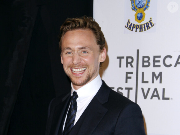 Tom Hiddleston lors de l'avant-première à New York dans le cadre du festival de Tribeca du film Avengers, le 28 avril 2012