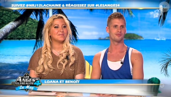 Loana et Benoît dans Les Anges de la télé-réalité 4 - Le Mag, le 4 mai 2012 sur NRJ12