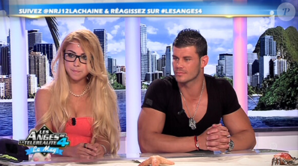 Béa et Florent dans Les Anges de la télé-réalité 4 - Le Mag, le 4 mai 2012 sur NRJ12