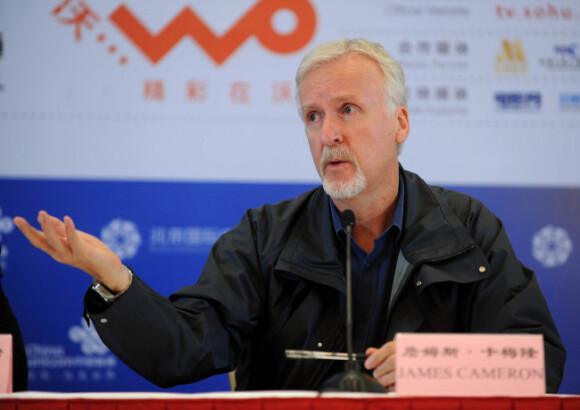 James Cameron le 23 avril à Beijing, Chine.
