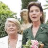 Caroline de Monaco visite le salon Rêveries sur les jardins, à Monaco. Samedi 5 mai 2012