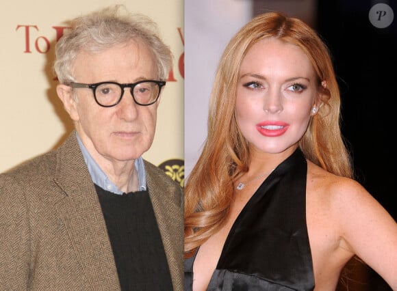 Woody Allen à Rome et Lindsay Lohan à Washington, en avril 2012.