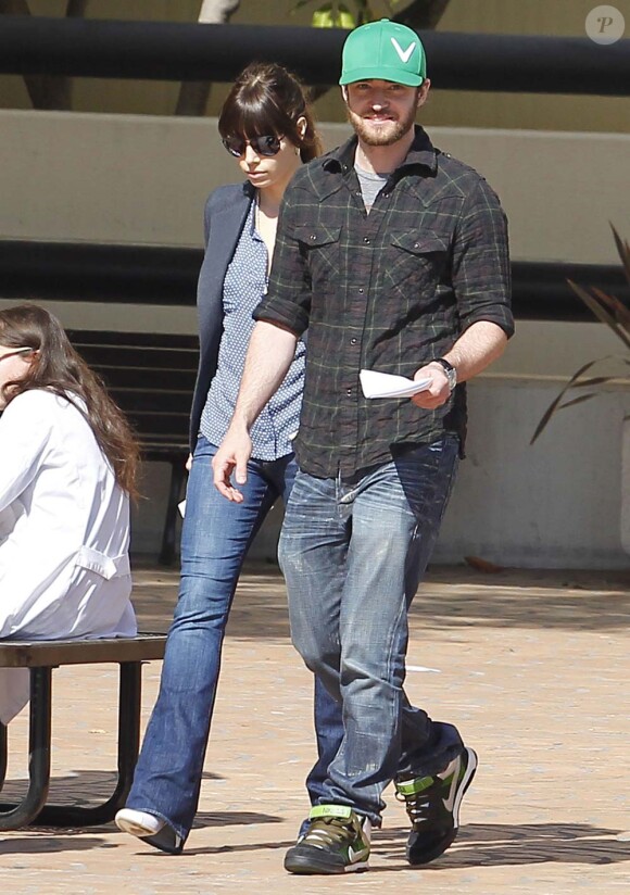 Jessica Biel et Justin Timberlake à Los Angeles, le 10 février 2012.
