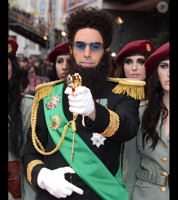 Sacha Baron Cohen à l'avant-première de The Dictator à Londres, le 10 mai 2012.