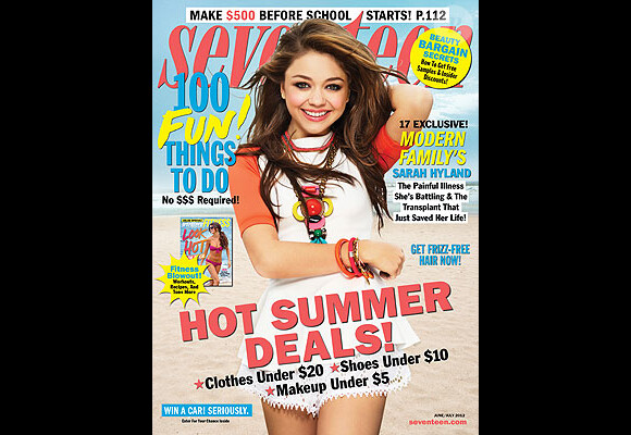 Sarah Hyland dans le magazine Seventeen de juin 2012.