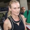 Diane Kruger arrive à l'aéroport de Nice le 15 mai 2012. Direction le festival de Cannes, pour assurer son rôle de membre du jury.