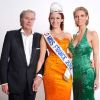 Delphine Wespiser, Miss France 2012, entourée de Sylvie Tellier et Alain Delon