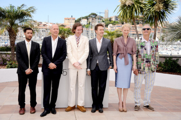 Jason Schwartzman, lors du photocall du film Moonrise Kingdom le 16 mai 2012 au festival de Cannes