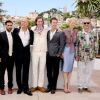 Jason Schwartzmann, Bruce Willis, Wes Anderson, Edward Norton, Tilda Swinton et Bill Murray lors du photocall du film Moonrise Kingdom le 16 mai 2012 au festival de Cannes