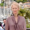 Tilda Swinton lors du photocall du film Moonrise Kingdom le 16 mai 2012 au festival de Cannes