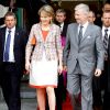 La princesse Mathilde et le prince Philippe en visite à Turnhout le 9 mai 2012.