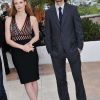 Jessica Chastain avec Shia LaBeouf et Tom Hardy au Festival de Cannes 2012.