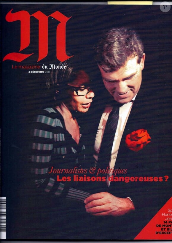 Audrey Pulvar et Arnaud Montebourg en couverture du supplément M du Monde, le 3 décembre 2011.