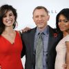 Bérénice Marlohe, Daniel Craig et Naomie Harris pendant la promotion de Skyfall, le nouveau James Bond