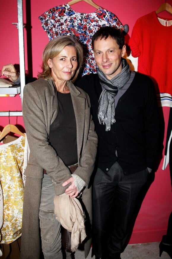 Marc-Olivier Fogiel et sa meilleure amie Claire Chazal à la soirée Brand Bazar