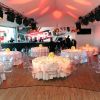 La salle du Terrazza Martini, préparée pour la soirée en l'honneur du film Paperboy, le 23 mai 2012.