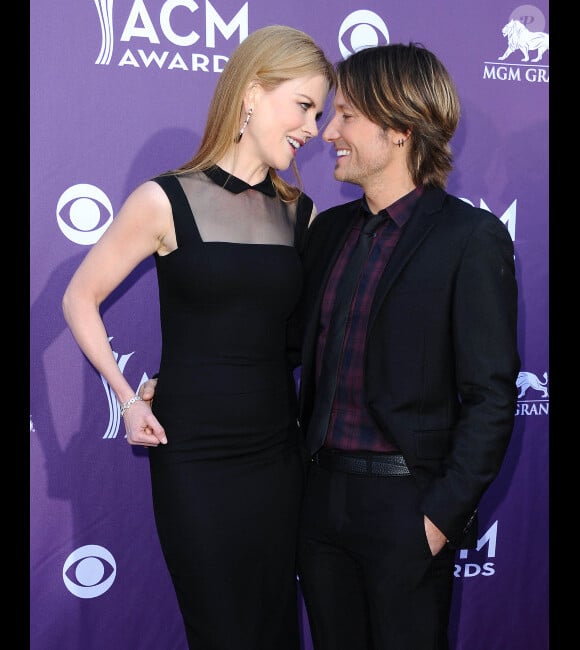 Nicole Kidman et son mari Keith Urban en avril 2012 à Las Vegas.