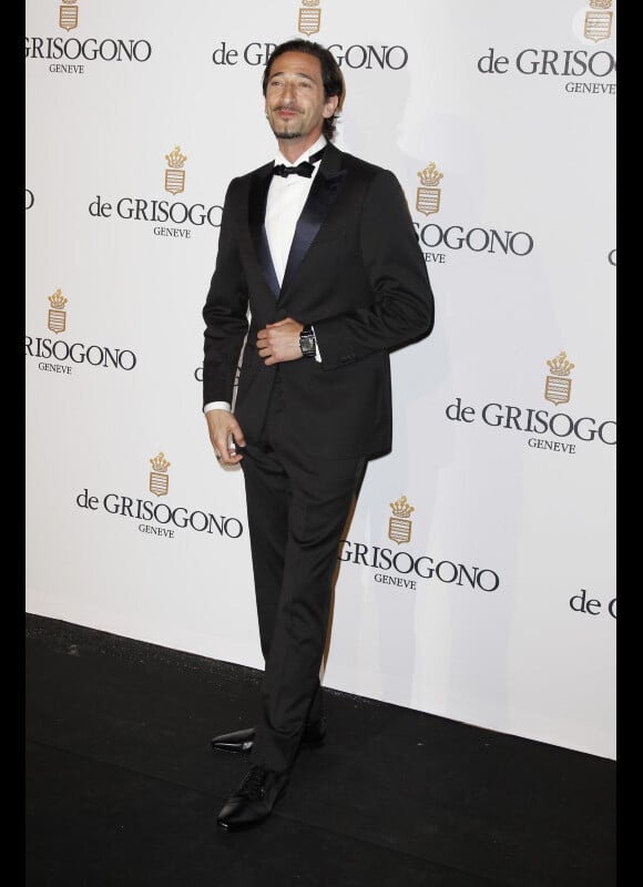 Adrien Brody à la soirée De Grisogono, à l'Eden Roc d'Antibes le 23 mai 2012.