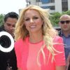 Britney Spears, membre du jury de X Factor, arrive sur les auditions de X Factor, au Texas, le jeudi 24 mai 2012.