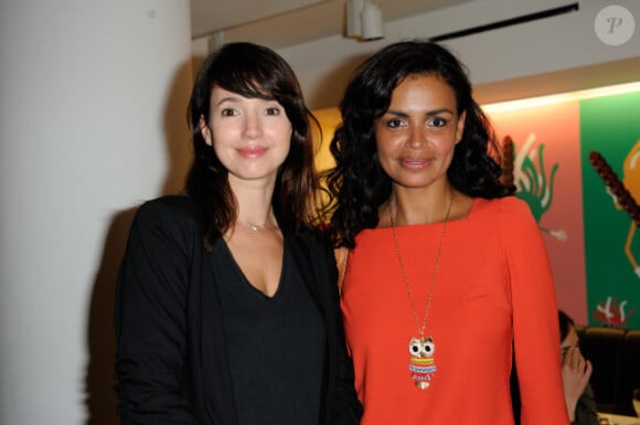Delphine McCarty et Laurence Roustandjee lors de la soirée Mikado King Choco chez Colette à Paris le 24 mai 2012