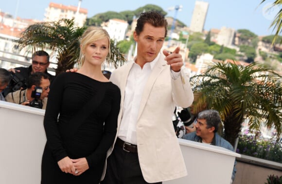Reese Witherspoon et Matthew McConaughey lors du photocall du film Mud au Festival de Cannes le 26 mai 2012
