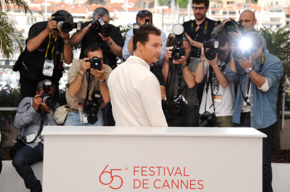 Matthew McConaughey lors du photocall du film Mud au Festival de Cannes le 26 mai 2012