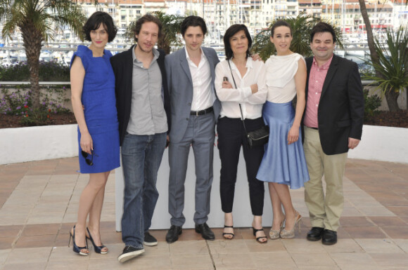L'équipe du film lors du photocall de Trois Mondes au Festival de Cannes le 25 mai 2012
