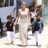 Après le Festival de Cannes, Heidi Klum retrouve ses enfants. Los Angeles, le 26 mai 2012.