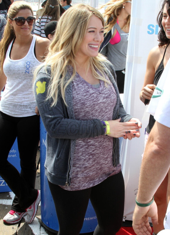 Hilary Duff, lors de l'opération de charité Pedal of the Pier, à Santa Monica, le dimanche 3 juin 2012.