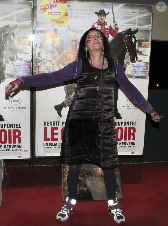 Brigitte Fontaine à l'avant-première parisienne du film Le Grand Soir, le 5 juin 2012.