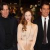 James Marsh, Andrea Riseborough et Clive Owen lors de la présentation de Shadow Dancer à Berlin, en février 2012.