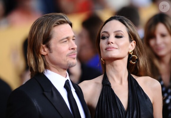 Angelina Jolie et Brad Pitt en avril 2012 à Los Angeles