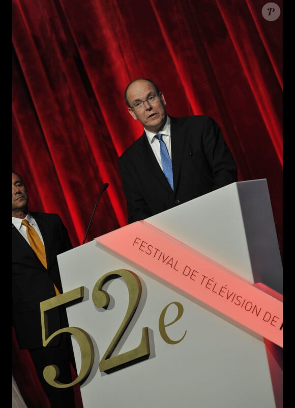 Albert de Monaco lors de la soirée d'inauguration du 52e Festival de Monte Carlo, le 10 juin 2012
