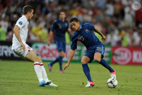 Hatem Ben Arfa lors du match de l'Euro entre la France et l'Angleterre (1-1) qui s'est déroulé le 11 juin 2012 à Donetsk en Ukraine