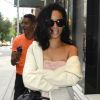 Rihanna, surprise dans un look très osé arpentant les rues de SoHo. New York, le 11 juin 2012.