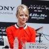 Emma Stone lors de la conférence de presse du film The Amazing Spider-Man au Japon à Tokyo le 12 juin 2012