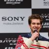Andrew Garfield lors de la conférence de presse du film The Amazing Spider-Man au Japon à Tokyo le 12 juin 2012