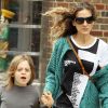 Sarah Jessica Parker et son mari Matthew Broderick emmènent leur fils James à l'école. New York, le 13 juin 2012.